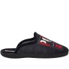 Ανδρικές Χειμερινές Παντόφλες Adam's Slippers "Polo" 624-26631 Μαύρο / Γκρι