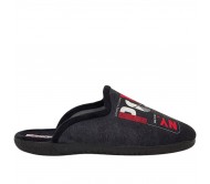 Ανδρικές Χειμερινές Παντόφλες Adam's Slippers "Polo" 624-26631 Μαύρο / Γκρι