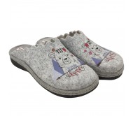 Χειμωνιάτικες Παντόφλες Σπιτιού Adams 754-24513 Γκρι