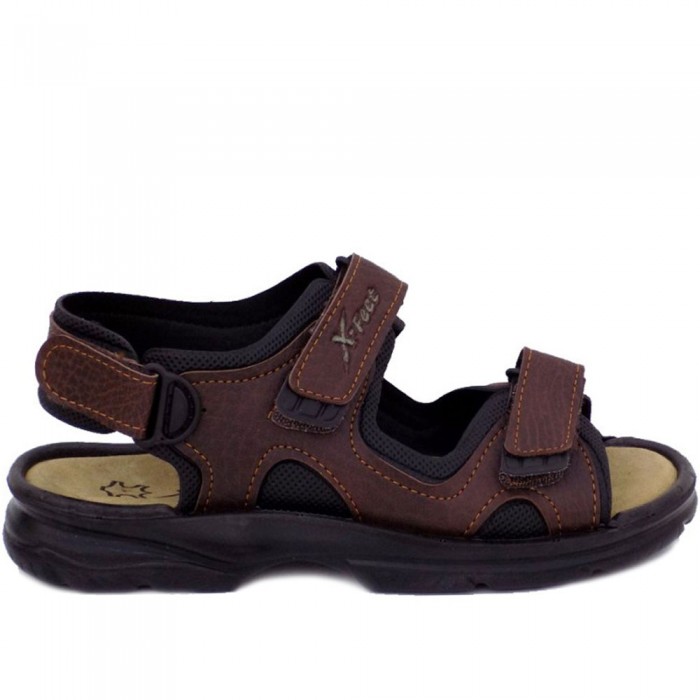 Ανδρικά πέδιλά Bella - X Feet A30 Καφέ Ανδρικά πέδιλά Bella - X Feet A30 Καφέ