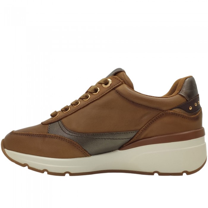 Δερμάτινα Sneakers Carmela 161825 Καφέ