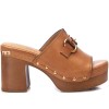 Γυναικεία Carmela Δερμάτινα Clogs 161479 Camel