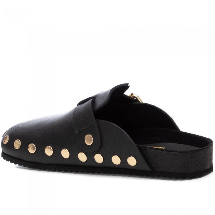 Δερμάτινα Flat Mules Carmela 162127 Μαύρο