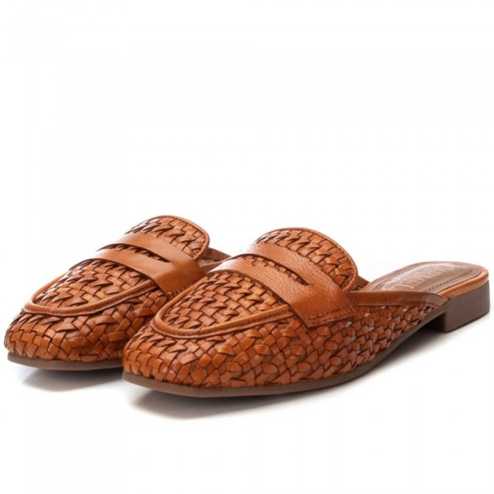 Flat Πλεκτά Mules Carmela 162411 Ταμπά