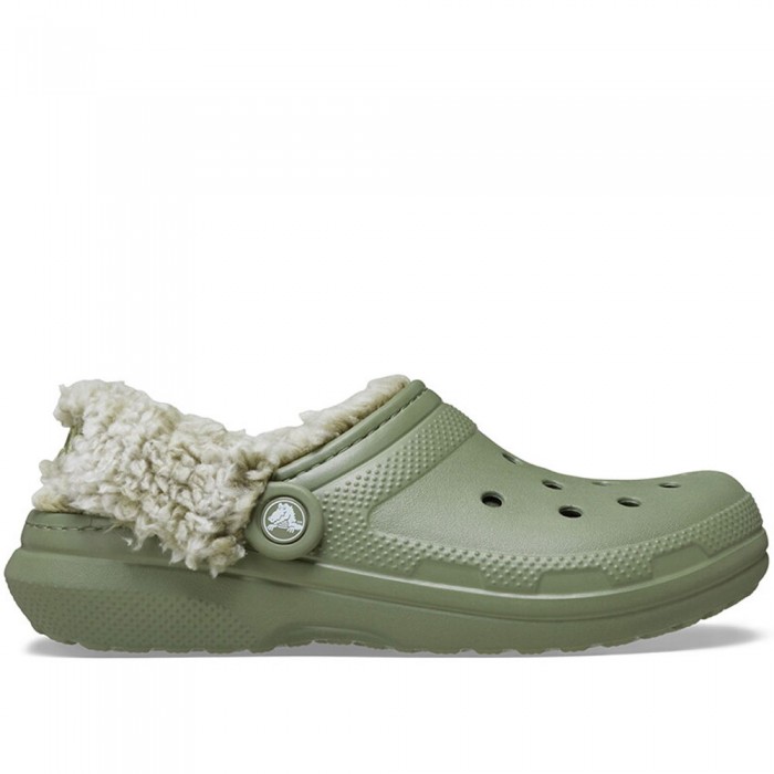 Ανδρική Χειμερινή Παντόφλα Σαμπό Crocs Classic Fleece Lined Clog 211396-3BX Χακί Ανδρική Χειμερινή Παντόφλα Σαμπό Crocs Classic Fleece Lined Clog 211396-3BX Χακί