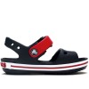 Παιδικό πέδιλο με αυτοκόλλητο Crocs Crocband Sandal Kids 12856-485 Μπλέ Σκούρο