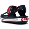 Παιδικό πέδιλο με αυτοκόλλητο Crocs Crocband Sandal Kids 12856-485 Μπλέ Σκούρο