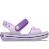 Παιδικό πέδιλο με αυτοκόλλητο Crocs Crocband Sandal Kids - 12856-5P8 Λιλά/Μώβ