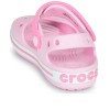 Παιδικό πέδιλο με αυτοκόλλητο Crocs Crocband Sandal Kids 12856-6GD Ροζ