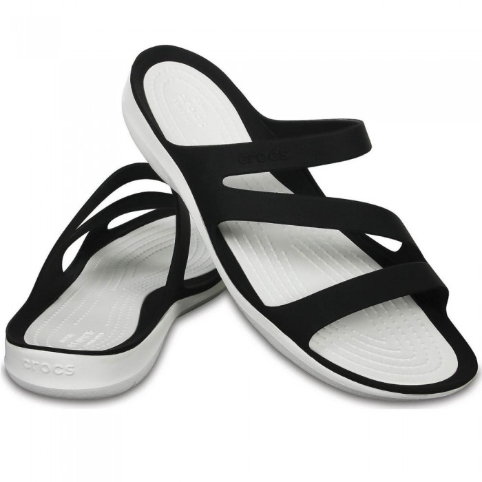 Γυναικεία Crocs - Swiftwater Sandal 203998-066 Μαύρο/Λευκό