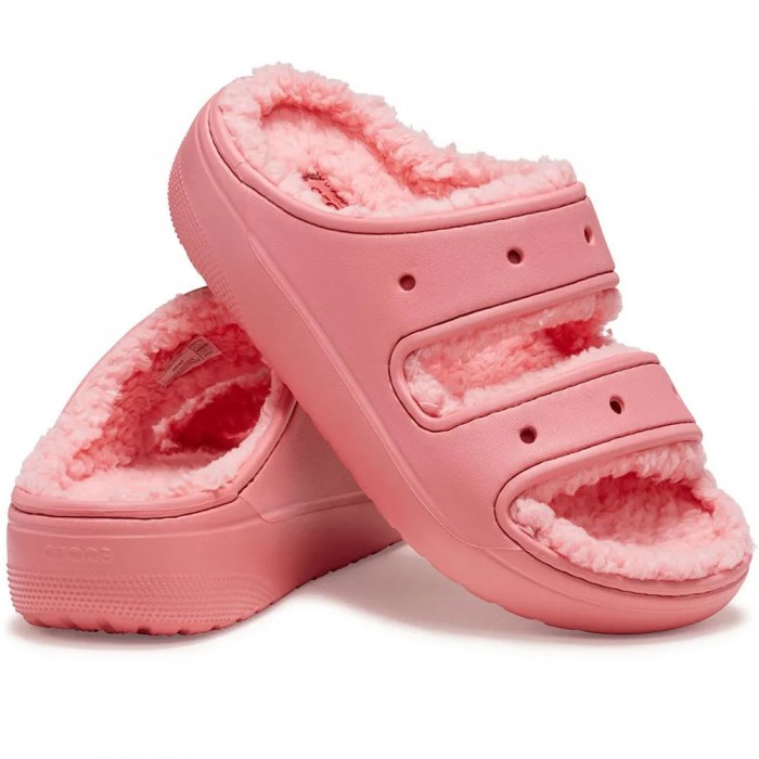 Γυναικείες Crocs Παντόφλες Classic Cozzy Sandal 207446-6XF Κοραλί 