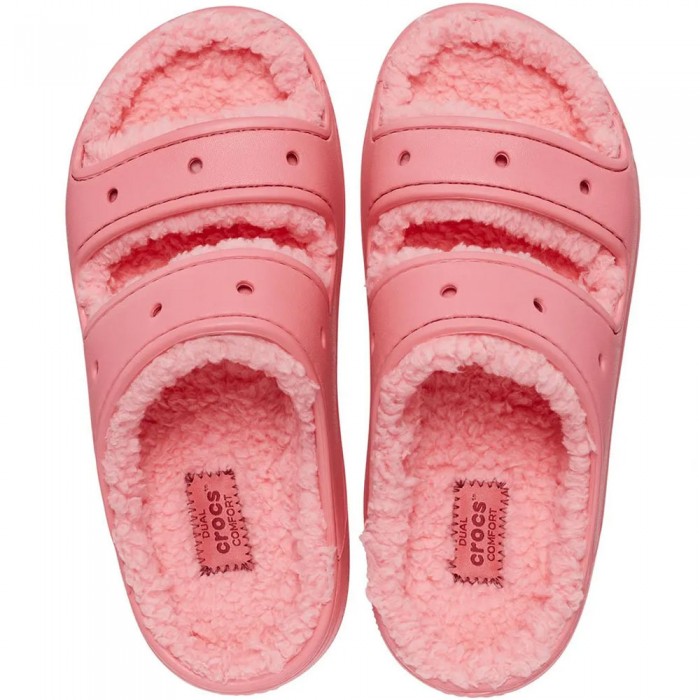 Γυναικείες Crocs Παντόφλες Classic Cozzy Sandal 207446-6XF Κοραλί 