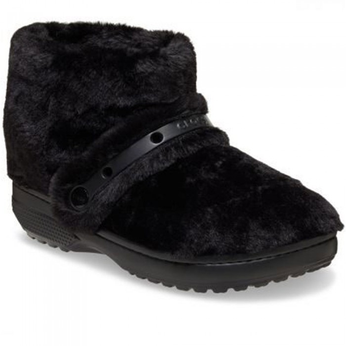 Γυναικεία Μποτάκια Crocs - Classic Unfurgettable Boot 211743-060 Μαύρο