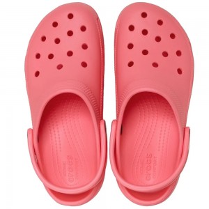 Γυναικείο Σαμπό Πλατφόρμα Crocs - Classic Platform 206750-6UI Κοραλί