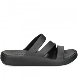 Παντόφλες Crocs - Getaway Strappy 209587-001 Μαύρο