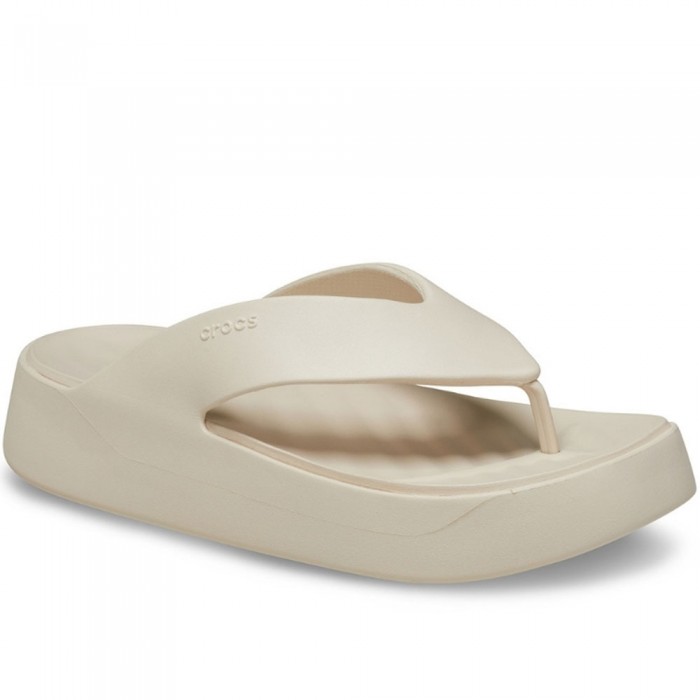 Σαγιονάρες Crocs - Gataway Platform Flip 209410-160 Εκρού