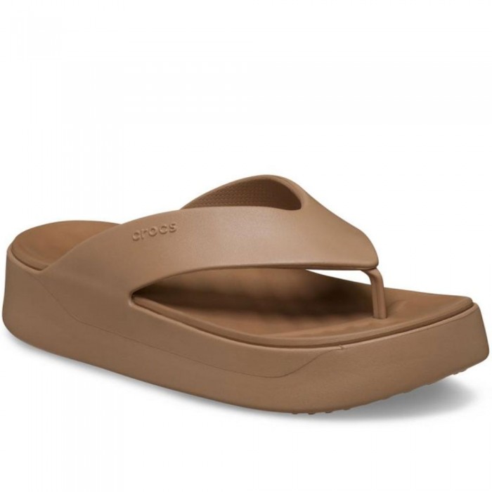 Σαγιονάρες Crocs - Gataway Platform Flip 209410-2JJ Καφέ
