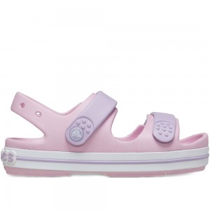 Crocs Παιδικά Πέδιλα Crocband Cruiser Sandal 209423-84I Ροζ/Λιλά