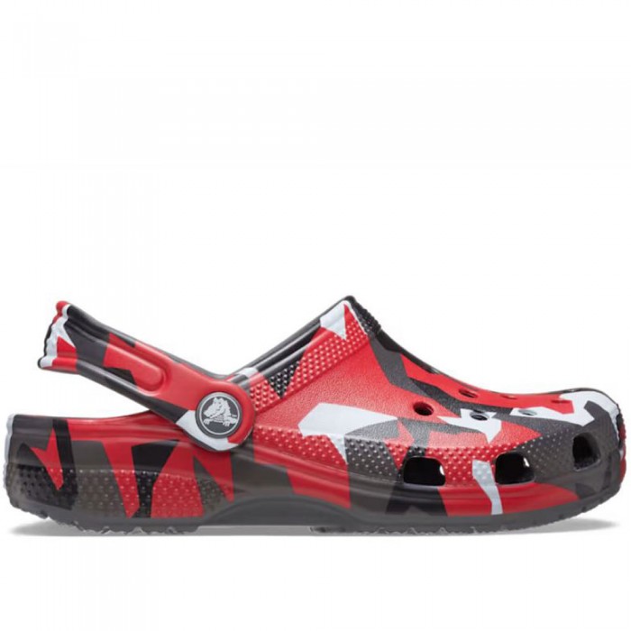 Παιδικά Σαμπό Crocs- Classic Geo Camo Clog 211171-0IE Γκρι/Κόκκινο Παιδικά Σαμπό Crocs- Classic Geo Camo Clog 211171-0IE Γκρι/Κόκκινο