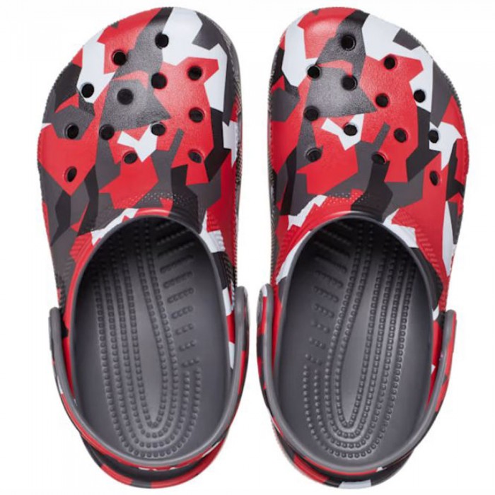 Παιδικά Σαμπό Crocs- Classic Geo Camo Clog 211171-0IE Γκρι/Κόκκινο Παιδικά Σαμπό Crocs- Classic Geo Camo Clog 211171-0IE Γκρι/Κόκκινο