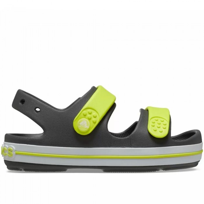 Crocs Μπεμπέ Πέδιλα Crocband Cruiser Sandal 209424-1NJ Γκρι/Πράσινο