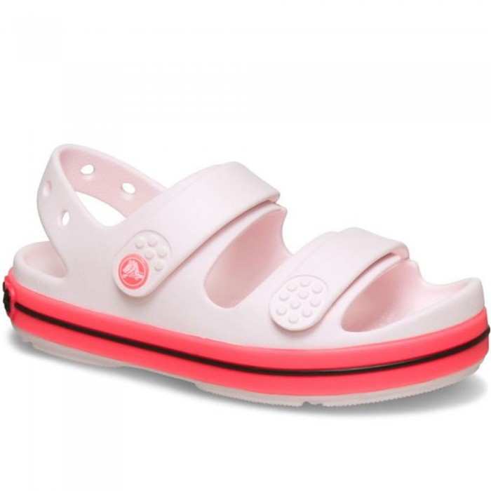 Crocs - Crocband Cruiser Neon Band Sandal 213345-7DE Bubble Ice / Pink Blast Crocs - Crocband Cruiser Neon Band Sandal 213345-7DE Bubble Ice / Pink Blast