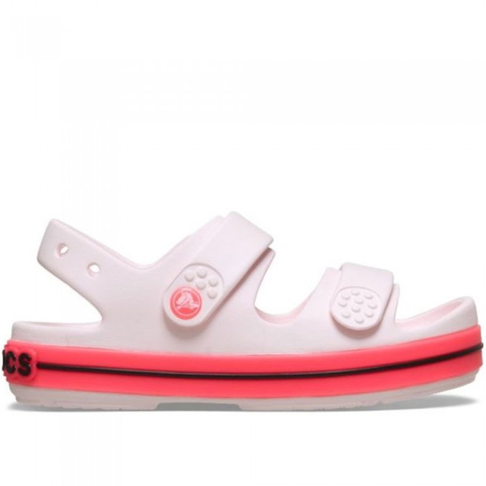 Crocs - Crocband Cruiser Neon Band Sandal 213346-7DE Bubble Ice / Pink Blast Crocs - Crocband Cruiser Neon Band Sandal 213346-7DE Bubble Ice / Pink Blast