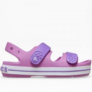 Crocs Παιδικά Πέδιλα Crocband Cruiser Sandal 209423-6WQ Μωβ