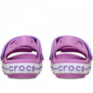 Crocs Παιδικά Πέδιλα Crocband Cruiser Sandal 209423-6WQ Λιλά