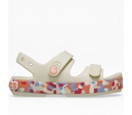 Bebe Girls Sanadals Crocs - crocband cruiser glow Confetti 212528-2MK Εκρού