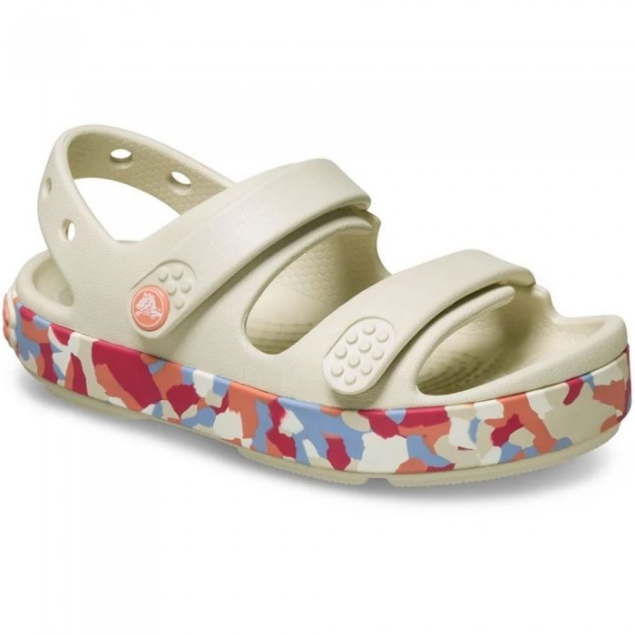 Bebe Girls Sanadals Crocs - crocband cruiser glow Confetti 212528-2MK Εκρού