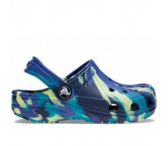 Bebe Crocs - Classic Marbled Clog 206838-4RR Μπλε