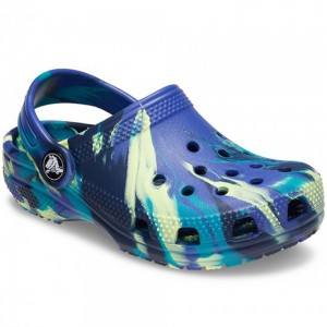 Bebe Crocs - Classic Marbled Clog 206838-4RR Μπλε