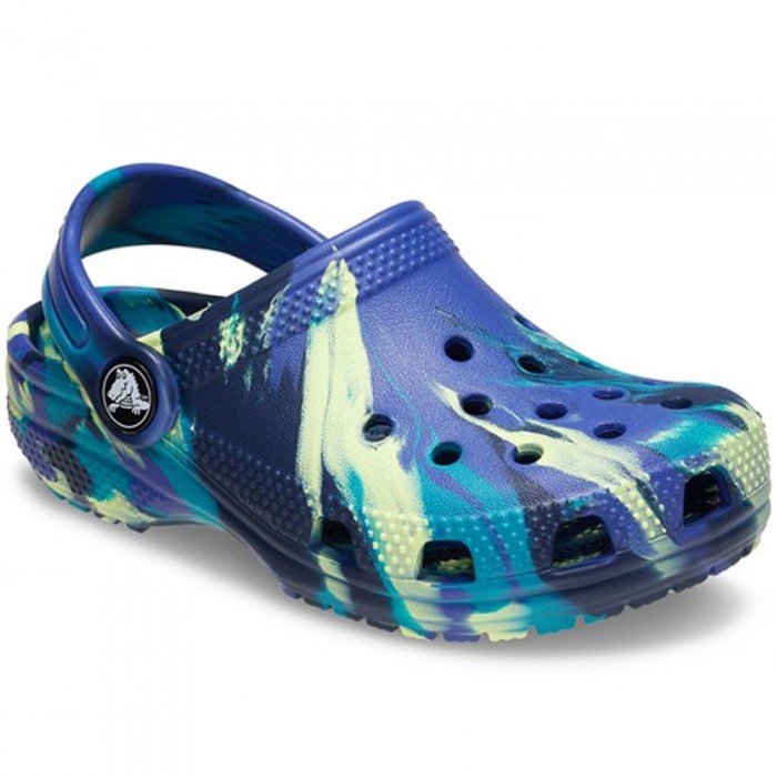 Bebe Crocs - Classic Marbled Clog 206838-4RR Μπλε