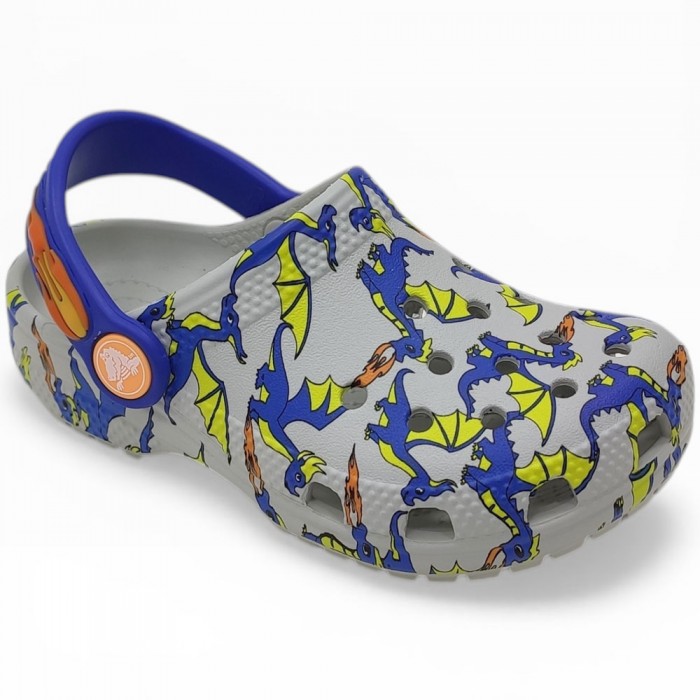 Crocs - Classic Dragon Graphic 212514-1FT Γκρι