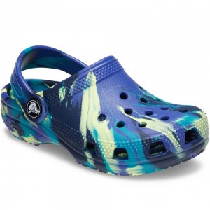 Junior Crocs - Classic Marbled Clog 207464-4RR Μπλε