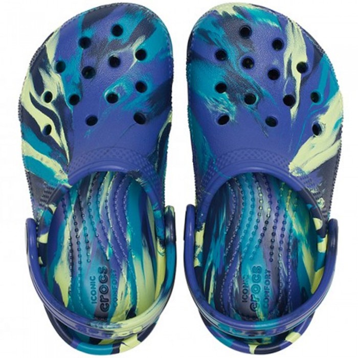 Junior Crocs - Classic Marbled Clog 207464-4RR Μπλε