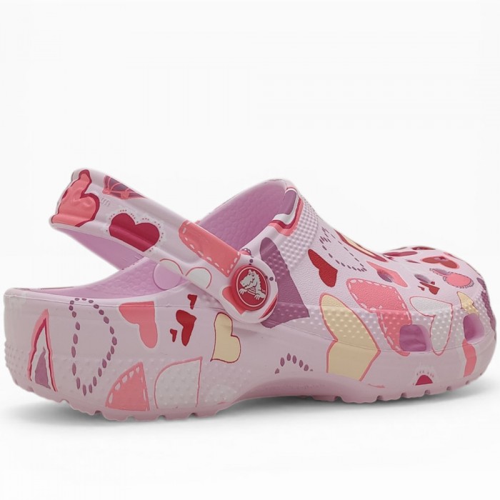 Girls Crocs - Classic Vday Clog 209754-7CI Ροζ
