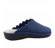 Χειμωνιάτικες Τσόχινες Παντόφλες Σπιτιού Dicas 18L-000 Μπλε