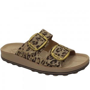 Γυναικείο Σανδάλι Fantasy Sandals - Despoina S310 Moka Leopardo