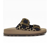 Fantasy Sandals - Madonna S363 Leopard Velvet