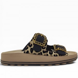 Fantasy Sandals - Madonna S363 Leopard Velvet