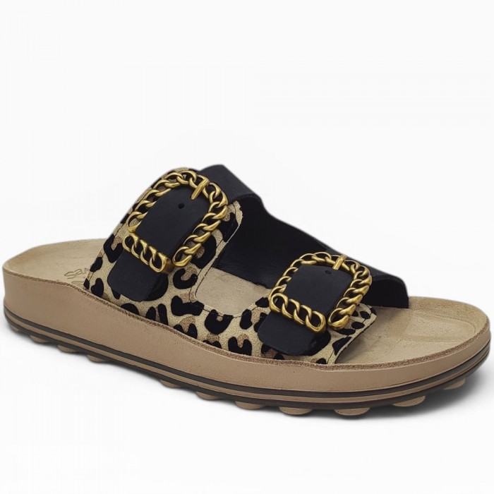 Fantasy Sandals - Madonna S363 Leopard Velvet