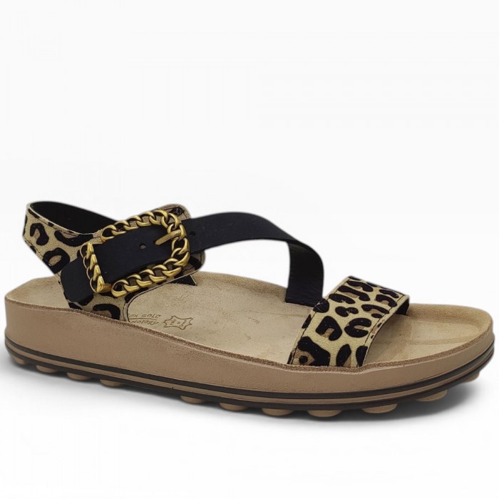 Πέδιλα Fantasy Sandals - Rallitsa S366 Leopard Velvet