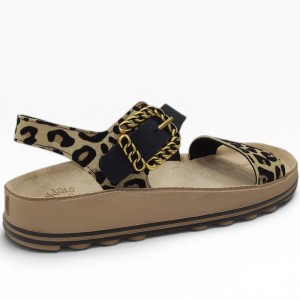 Ανατομικά Σανδάλια Fantasy Sandals - Rallitsa S366 Leopard Velvet
