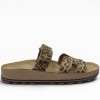 Δερμάτινα Ανατομικά Σανδάλια Fantasy Santals - Bianca S347 Moka Leopardo