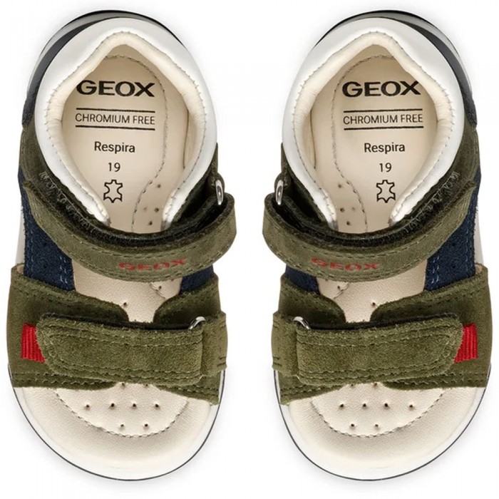 Geox Πέδιλα Sandal Zapito B556EB C3024 Χακί