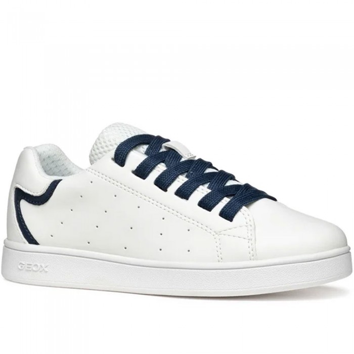 Εφηβικά Δετά Sneakers Geox - Eclyper J55LSB C0899 Λευκό Εφηβικά Δετά Sneakers Geox - Eclyper J55LSB C0899 Λευκό
