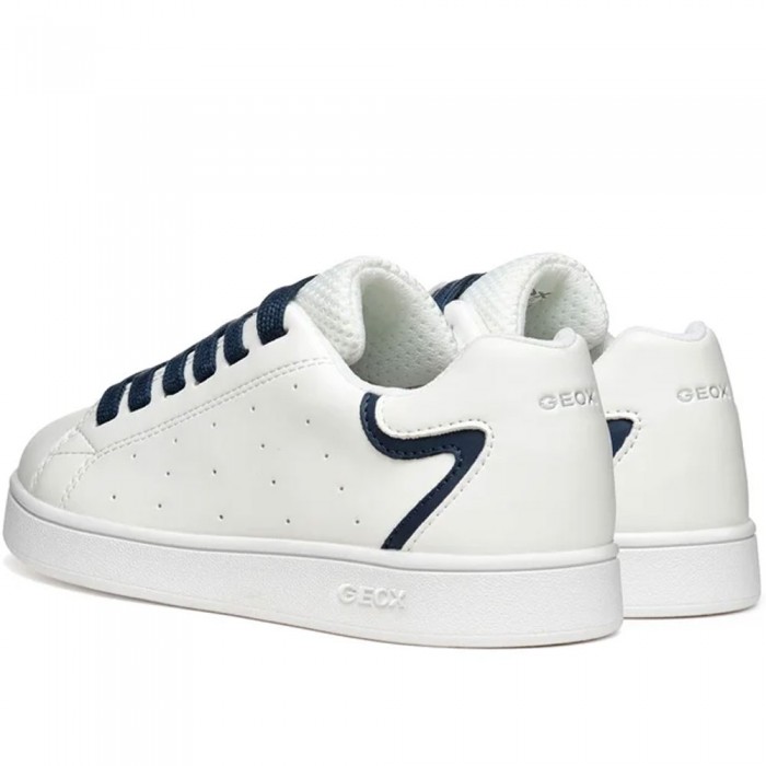 Εφηβικά Δετά Sneakers Geox - Eclyper J55LSB C0899 Λευκό Εφηβικά Δετά Sneakers Geox - Eclyper J55LSB C0899 Λευκό