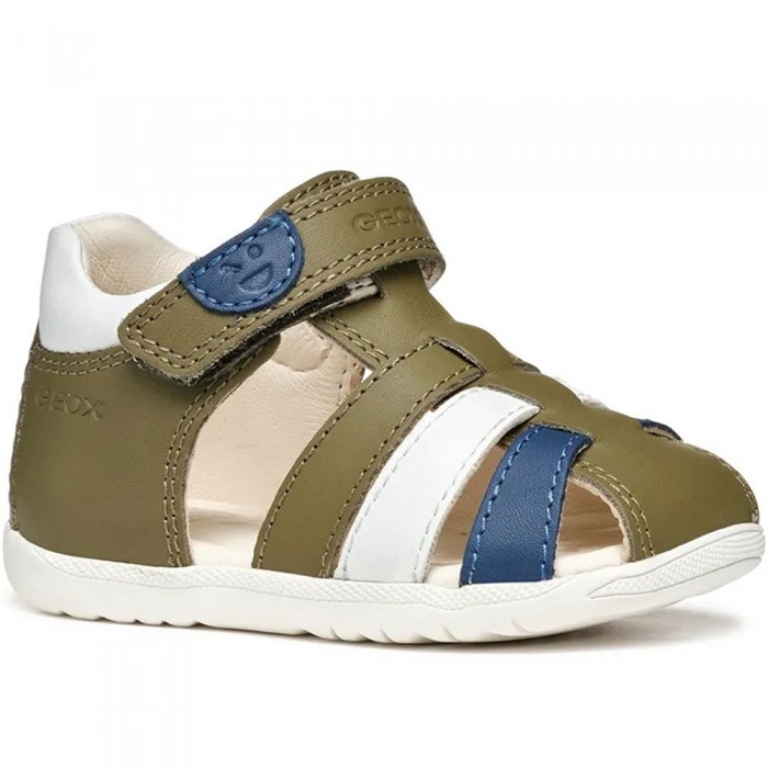 Ημίκλειστα Πέδιλα Geox - Sandal Macchia B254VA C3203 Χακί